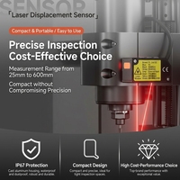 Sensor de Desplazamiento Láser de Alta Resolución, Alternativa al Sensor Digital Keyence RS485 para Medición de Espesor y Altura
