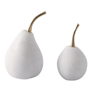 Statuette di Pera in Poliresina Oggetti Decorativi per Casa Ufficio Soggiorno Scaffale Tavolino da Caffè - Product Image 1