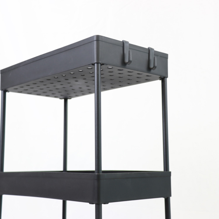 Movable Organizer Kitchen Metal 3 Tier Metal Utility Cart 3 Tier
