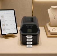Imprimante d'étiquettes USB de bureau 203 dpi pour bijouterie, création d'autocollants codes-barres pour marquage de prix de bagues et affichage sur comptoir de magasin