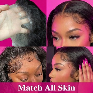 Peluca Bob sin pegamento para mujer, pre-arrancada, con ondas corporales, de cabello humano, lista para usar, 250% brasileña, peluca frontal de encaje HD 13x4 - Product Image 3
