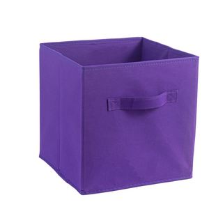<b>Collapsible</b> Cube <b>Storage</b> <b>Box</b> Fabric Closet Organizers with Handle for Home Office - Product Image 5