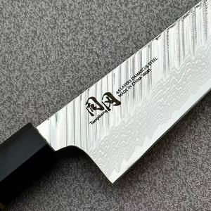 Couteau de chef artisanal de 8 pouces en acier inoxydable, acier Damas 45 couches, <span class=keywords><strong>Kiritsuke</strong></span> avec manche en bois Pakka, design ambidextre - Product Image 2