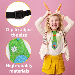 Corbata de Lazo con Diseño de Conejo y Huevo de Pascua, Ajustable, con Brillantina, para Niños y Adultos, para Disfraces de Fiesta de Año Nuevo, Marca Madeshine - Product Image 2