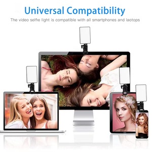 Nouvelle arrivée Lampe de vidéoconférence LED pour téléphone portable Éclairage photographique pour le travail ou les études Éclairage de caméra amélioré - Product Image 4