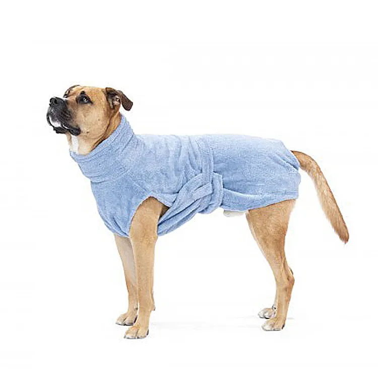 Prachtige Outdoor Hot Sale Sterk Absorberende Hond Aanpassen Hond Badjas Handdoek Stijlvolle Gezellige Snelle Huisdier Badjas