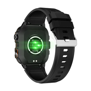 2025 Mới Qx12 Thông Minh Đồng Hồ Cho Nam Giới 1.96 "Màn Hình Vuông Tập Thể Dục Tracker Cao Su Màn Hình Cảm Ứng Bt Gọi Câu Trả Lời Cuộc Gọi SOS Đèn Pin - Product Image 4