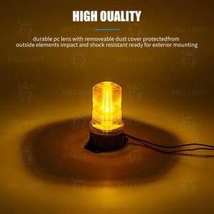 Luz Estroboscópica de Doble Cubierta Roja, Azul y Verde, Luz de Baliza Magnética para Camiones, Automóviles y Tractores - Product Image 6