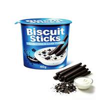 Biscuit Sticks Vanilla Cream Cookie Crumbs Flavor Chocolate Finger Biscuits Crispy Stick Biscuits Wholesale Halal Snack