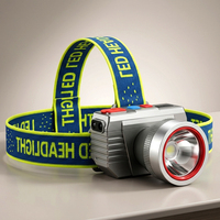 Lampe frontale LED intelligente à capteur infrarouge, rechargeable par USB, portable, faisceau réglable pour le camping et l'exploitation minière