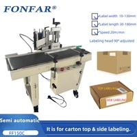 Applicateur d'étiquettes autocollantes, machine à sceller et à étiqueter les coins à surface plane pour boîtes en carton