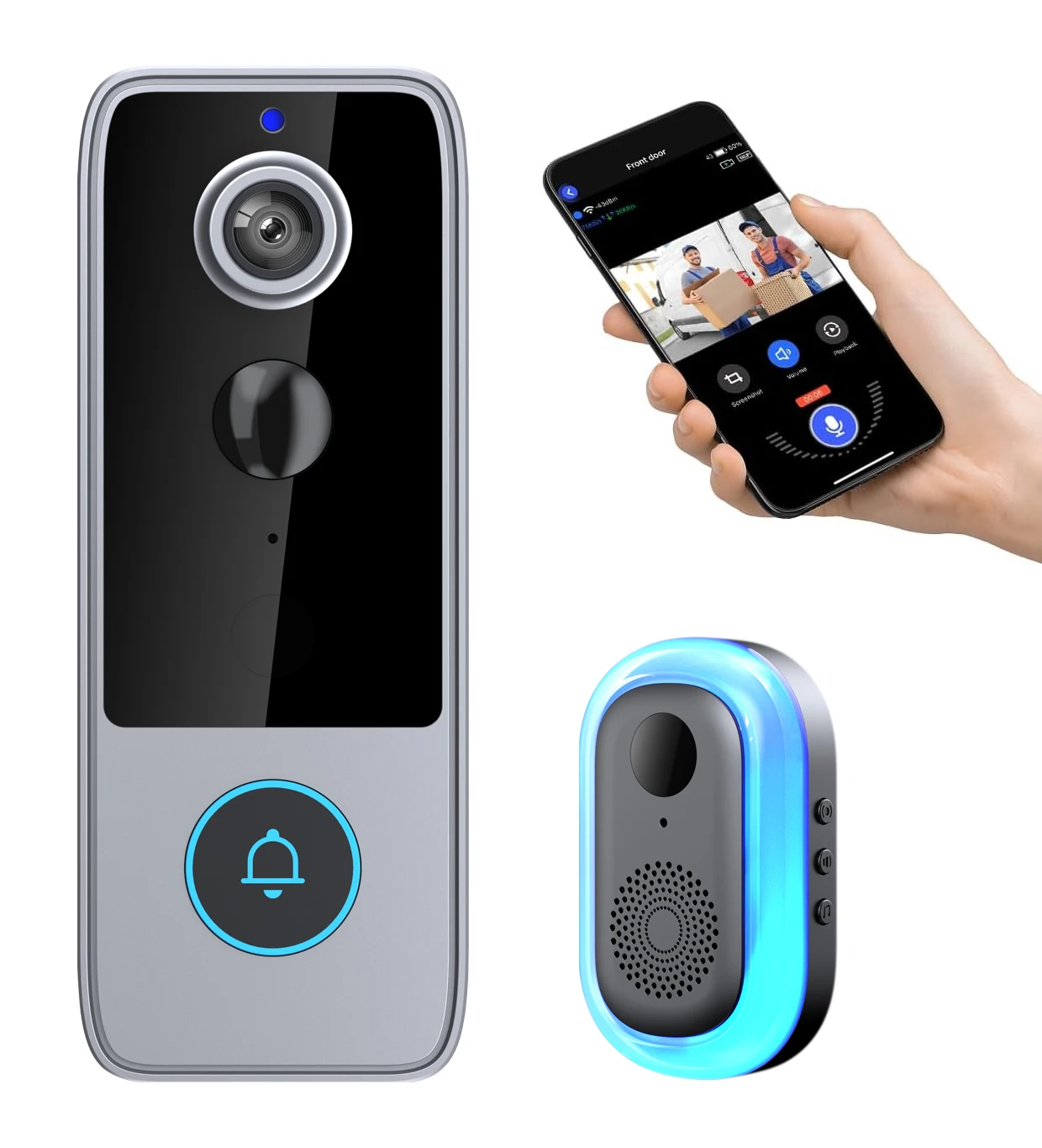 <strong>2026</strong> New PIR Smart <strong>Doorbell</strong> Wireless Home Security with Waterproof Video and Night Vision Phone <strong>Camera</strong> <strong>Camera</strong> Bell
