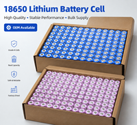 Batterie lithium-ion rechargeable 3,7 V 18650, cellule 1200 mAh, 1500 mAh, 1800 mAh, 2000 mAh pour banque d'alimentation, lampe torche, packs DIY