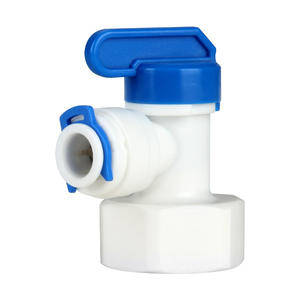 Robinet à bille pour machine à eau pure, filetage de tuyau 3/8 po, en plastique, pour système RO, accessoires de purificateur d'eau - Product Image 1