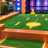 Système de jeu de golf interactif modulaire pour parc d'attractions intérieur, idéal pour les événements et le divertissement