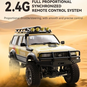 Produit d'usine 1:12 4Runner Land Cruiser LC80 RC, camionnette tout-terrain 4x4 RTR, voiture télécommandée proportionnelle 2.4G, câble USB - Product Image 6