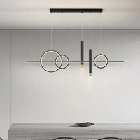 Plafonnier LED suspendu au design moderne, luminaire décoratif d'intérieur, idéal pour une salle à manger ou une cuisine, nouveau modèle de