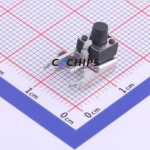 UK-B0209-2-G7-250 Tactile Switch Through hole Component THT Switch Single Pole Single Throw Round Button 2.5N Right Angle Insert - Product Image 1