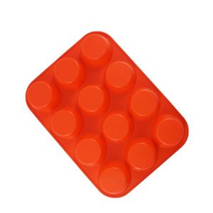 Cup-shaped Round Rectangle Baking Pan Baking AccessoriesPastry Muffin Rose Cake Mold Silicone Molds for Cement Pot - Product Image 5