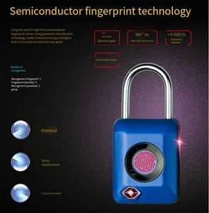 Cadenas électronique intelligent à empreinte digitale |   Cadenas à <span class=keywords><strong>code</strong></span> douanier pour sacs de voyage et sécurité sportive - Product Image 5