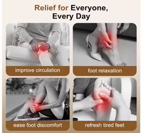 Masseur pour les pieds et les jambes, compression d'air chauffante, pétrissage, rechargeable par USB, confort pour les mollets et les chevilles, AS ALL STAR CE