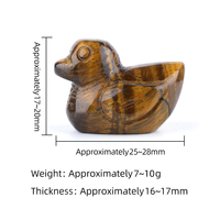 Nouvel Ornement en Pierre Sculptée en Forme de Canard de 25 MM, Breloques en Améthyste, Pierre Précieuse en Cristal, Cadeau Personnalisé pour Fête, Vacances, Décoration de Bureau, Idéal pour Offrir à un Ami