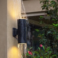 KDBANG Support de lampe E27 double lumière résistant à l'eau et durable, élégant et simple, pour extérieur, jardin, villa, applique murale