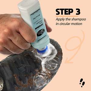 Shampoo para Zapatos Shoe Mistri con Cepillo Incorporado, Limpiador de Zapatos sin Agua para Zapatos Deportivos y Zapatillas de PU, Elimina la Suciedad, las Manchas y la Grasa - Product Image 3