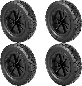 ล้อรถเข็นยางตันสีดำราคาประหยัด HKT1008 สำหรับเครื่องตัดหญ้า ขนาด 8x1.75 นิ้ว ไม่ต้องเติมลม - Product Image 4