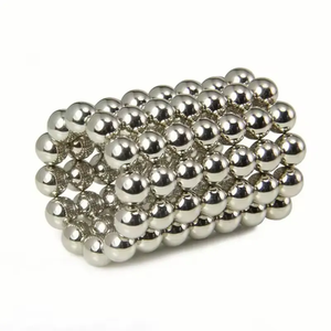 Boule d'aimant en néodyme N45 à haute température avec services de soudage par revêtement en nickel - Product Image 5