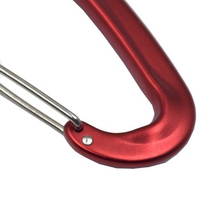 12KN <span class=keywords><strong>D</strong></span> forma Wiregate pesado ligero 7075 de aleación de aluminio de Camping de senderismo al aire libre hamaca gimnasio llavero de bloqueo mosquetón - Product Image 4