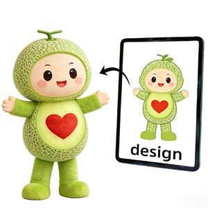 Nuova <span class=keywords><strong>Mascotte</strong></span> Personalizzata a Forma di Torta al Cioccolato Nera, Materiale Morbido e Traspirante, Adatta per Camminare - Product Image 2