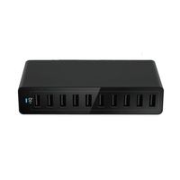 Cargador de Escritorio USB de Alta Calidad 2024 con 10 Puertos, 5V/12A 60W, para Todos los Teléfonos Móviles, Enchufe US/EU/UK/AU, 10 Puertos USB, con Certificación CE/FCC/cUL