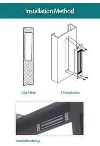 SZEPIN Kunci Listrik Tanam, Kunci Listrik Magnetik Kontrol Akses Bawaan Stainless Steel 280Kg untuk Pintu Interior Tunggal
