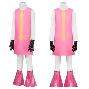 Disfraz de Vegapunk 5 para mujer, conjunto de disfraz de anime para adultos, color rosa con guantes y botas - Product Image 4