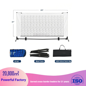 Filet de pickleball portable mini <span class=keywords><strong>en</strong></span> acier inoxydable de haute qualité, aide à l'entraînement pour enfants, jeux sociaux à domicile et divertissement, 5FT Dink - Product Image 2