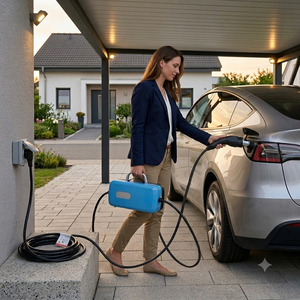 Nouvelle station <span class=keywords><strong>de</strong></span> <span class=keywords><strong>recharge</strong></span> DC pour véhicules électriques 7kW 3.5kW, EVSE mobile intelligent 750V OCPP 1.6J/2.0, réseau 4G, homologué CE - Product Image 2