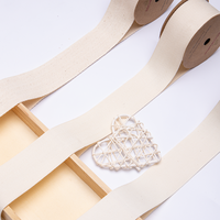 Ruban 100% coton, taille personnalisée, rouleau de coton naturel 20 mm, nœuds colorés pour emballages cadeaux, accessoires de robe