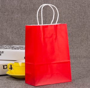 Bolsas de Papel Kraft Reciclables Promocionales con Logotipo Impreso Personalizado, con Asas de Mano para Restaurante/Comida para Llevar - Product Image 3