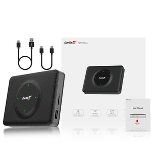 อะแดปเตอร์ Carlinkit Wireless Portable <span class=keywords><strong>CarPlay</strong></span> Dongle มัลติมีเดียสำหรับรถยนต์ กล่องสมาร์ทคาร์ รองรับวิทยุ 5G สำหรับอุปกรณ์เสริม Tesla รุ่น 3 <span class=keywords><strong>X</strong></span> Y S - Product Image 2
