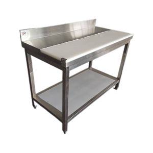 Table de travail commerciale en acier inoxydable de cuisine de victoire avec équipement de boulangerie de trou de rebut de réglage de hauteur pour l'usage de restaurant - Product Image 2