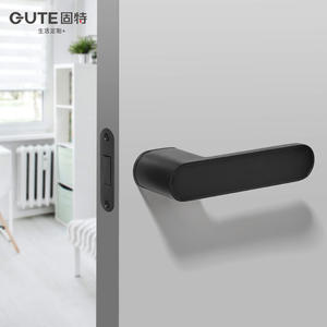 Serrure de porte en cuivre écologique Gute, style simple, poignée intérieure pour chambre, installation minimaliste, réparation, serrure magnétique silencieuse - Product Image 5