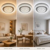 Plafonnier design superposé 316 pour salon, salle à manger, chambre à coucher, avec anneaux de cristal, finition ambre champagne, éclat sombre, montage encastré