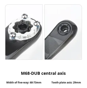 Pédalier en fibre <span class=keywords><strong>de</strong></span> carbone SeeMore pour VTT, 170 mm, axe DUB 29 mm, montage direct, pour <span class=keywords><strong>capteur</strong></span> <span class=keywords><strong>de</strong></span> <span class=keywords><strong>puissance</strong></span> ultra-léger - Product Image 5