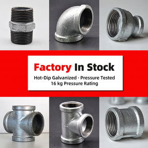Raccord de tuyauterie en fonte malléable galvanisée zinguée, coude à 90 degrés, filetage femelle NPT - Product Image 5