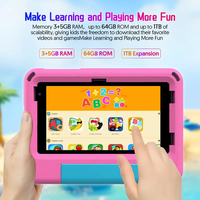 Tablette Android HD 7 pouces B7-P7 pour enfants avec caméra frontale, 8 Go + 64 Go, tablette éducative pour enfants, occasion