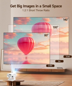 Projecteur Laser Portable 4K à Courte Portée, Natif 1080P 3D Smart, Contrôle Vocal, <span class=keywords><strong>pour</strong></span> TV en Direct, Films, Jeux et Réunions en Extérieur - Product Image 4