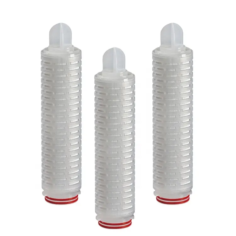 High Quality Filtrate Mouthwash Absolute 99.8% 1/3/5 Micron 10 To 40 Inch PP Pleated Filter Cartridge Filtration