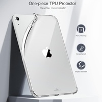 Étui de tablette transparent noir en TPU pour iPad A16 11e génération 2025 10e génération 10,9 pouces 2022, étui antichoc en TPU pour tablette