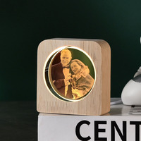 Cube de cristal rectangulaire vierge, cadeau créatif pour la Journée des enfants, veilleuse en cristal gravée au laser pour la décoration de table